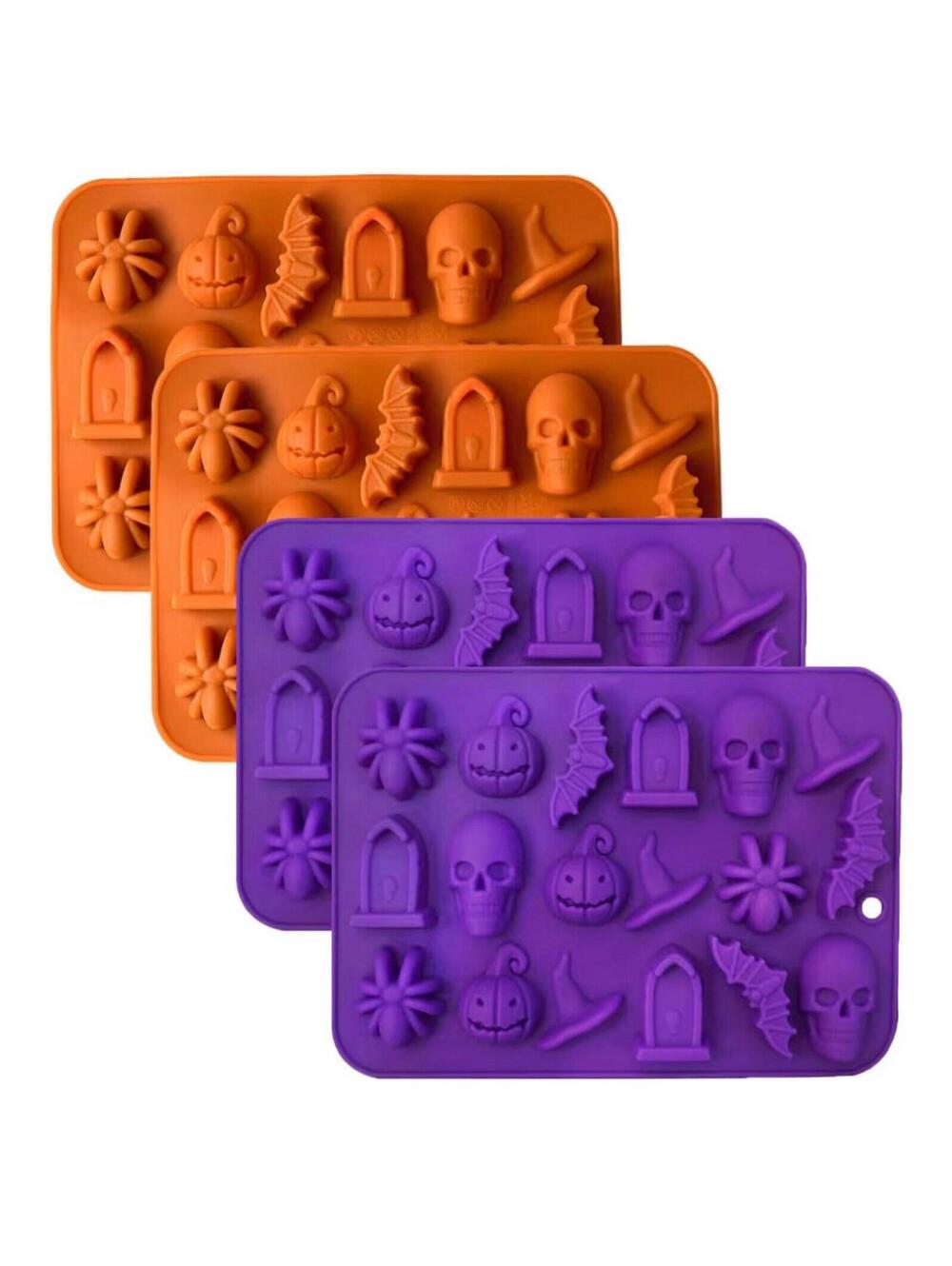 NEW Halloween molds (2Purple & 2 Orange)